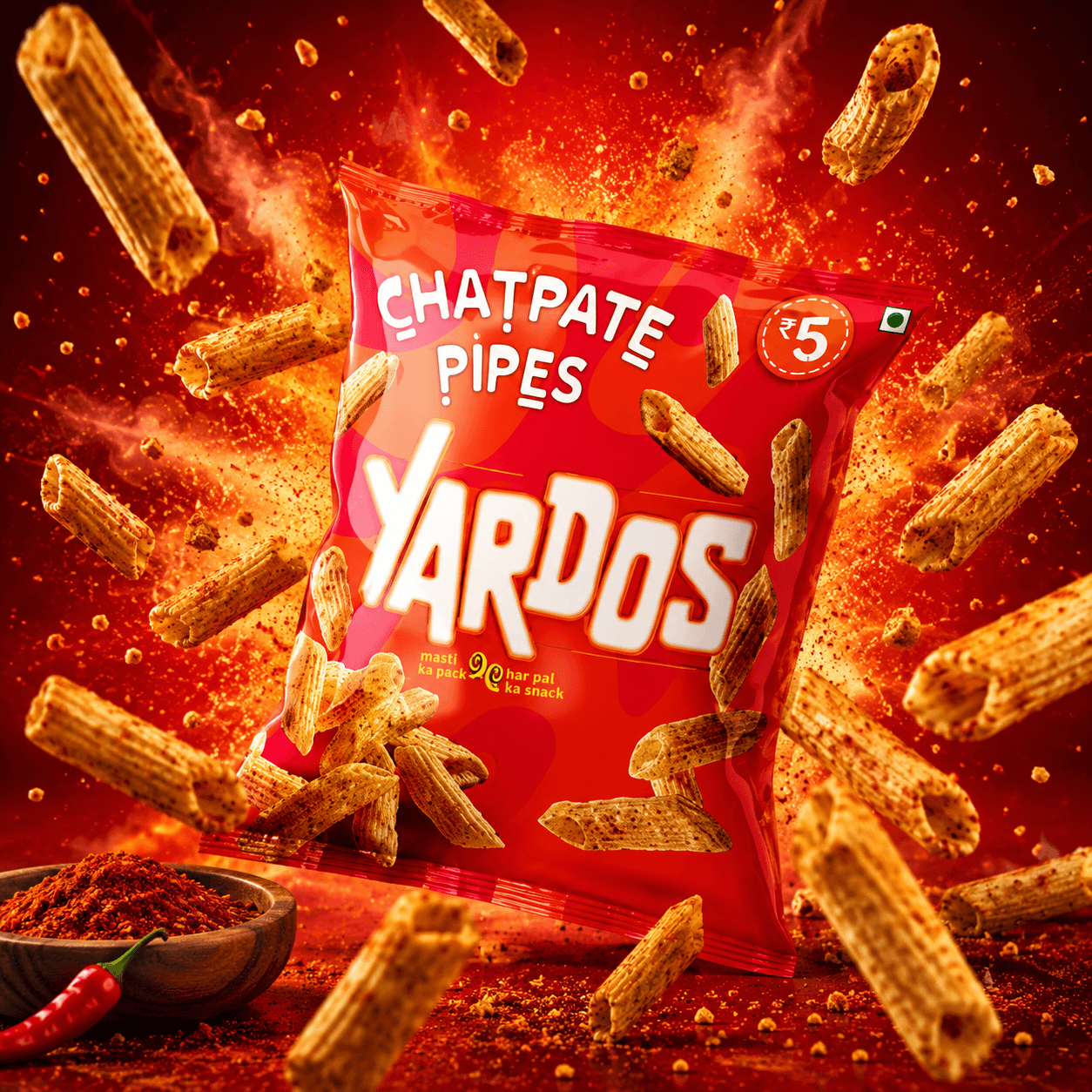 Yardos Chatpate Pipes